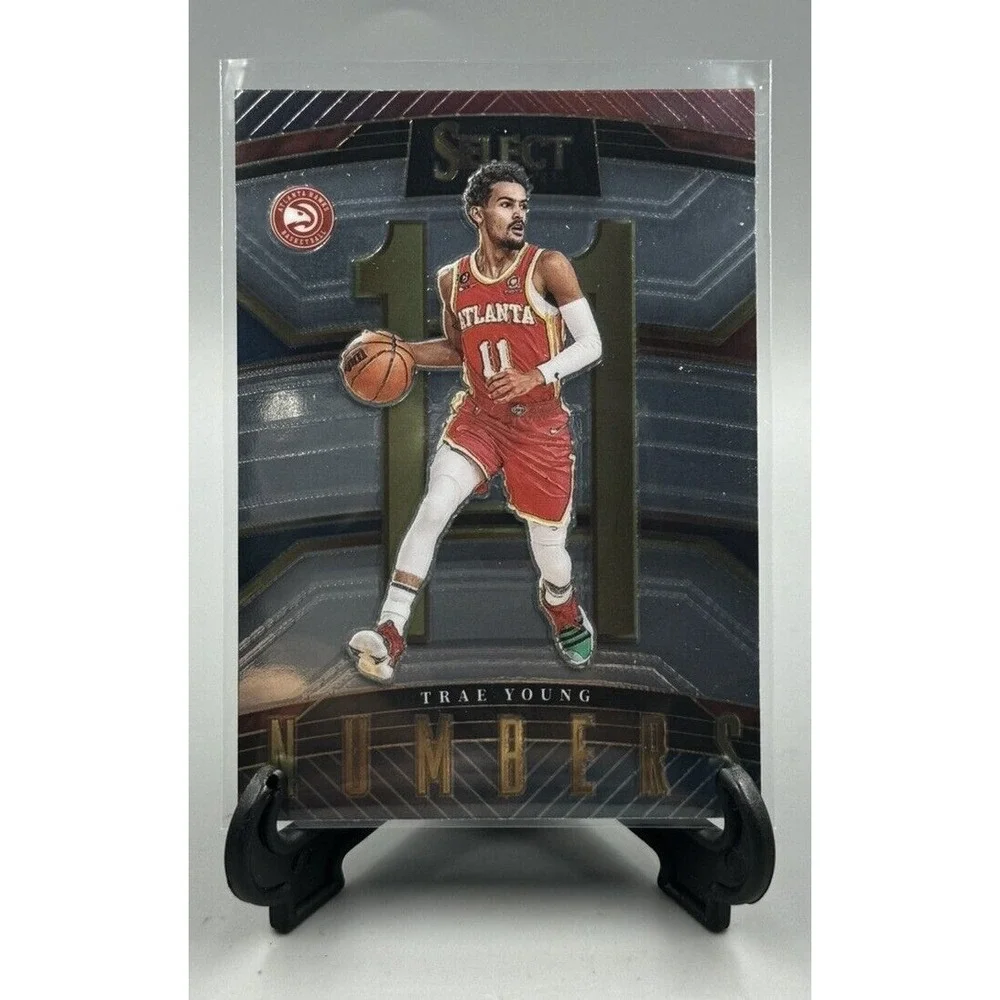 2022-23 Panini Select Basketball‎ Trae Young Numbers Card #12 Atlanta Hawks
